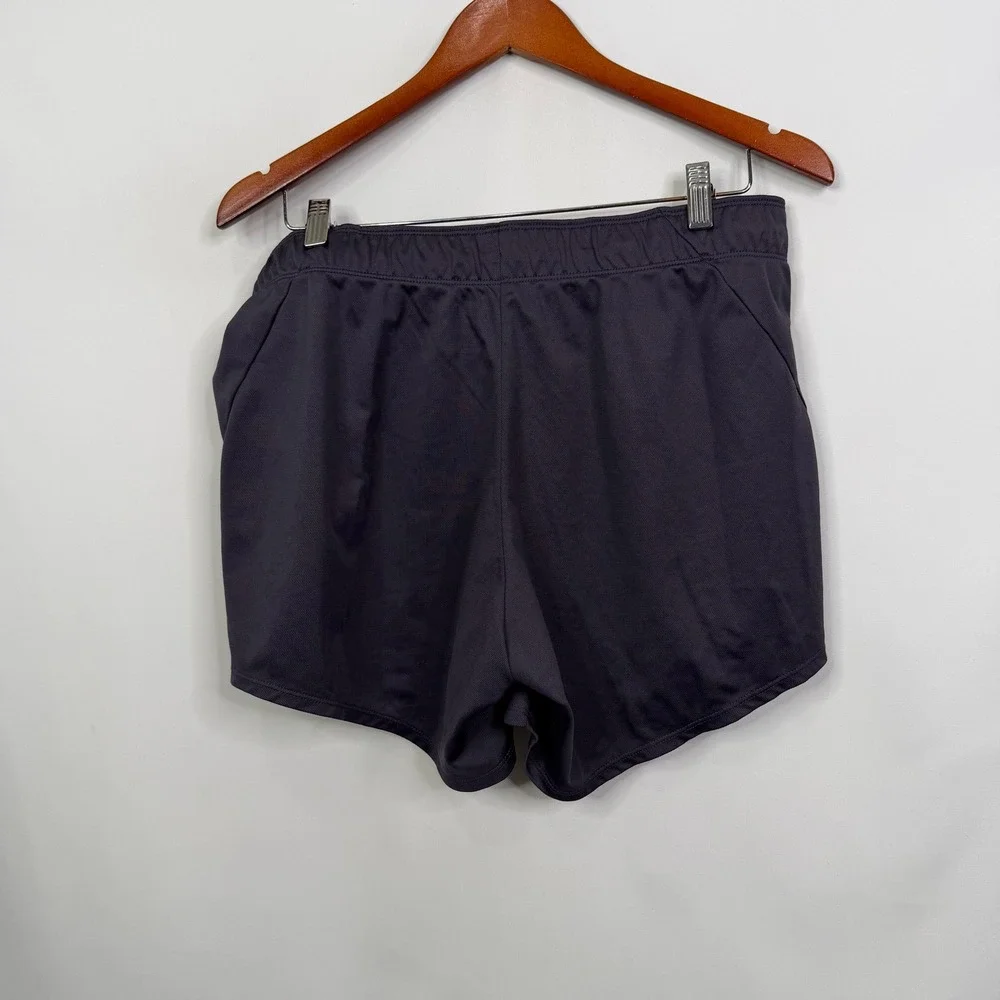 Nike Dri-FIT Womens Running Shorts Grey Pink Size L Athletic Gym